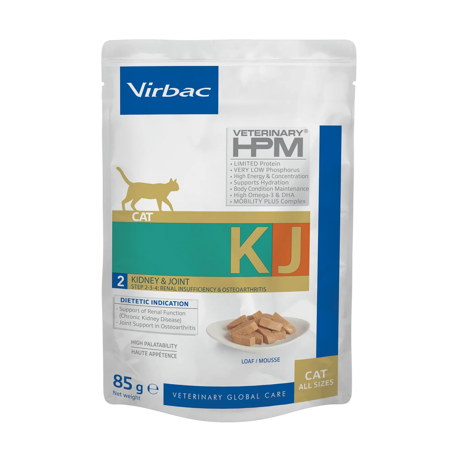 Virbac Veterinary HPM Diététique Early Kidney Joint sachet repas - pâtée chat