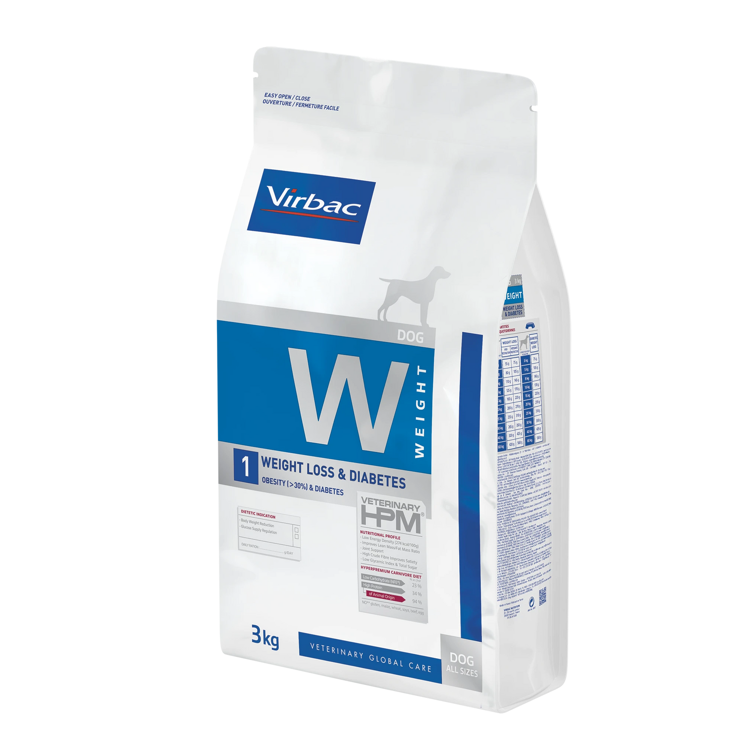 Virbac Veterinary HPM Diététique Weight Loss &amp; Diabetes - croquettes chien