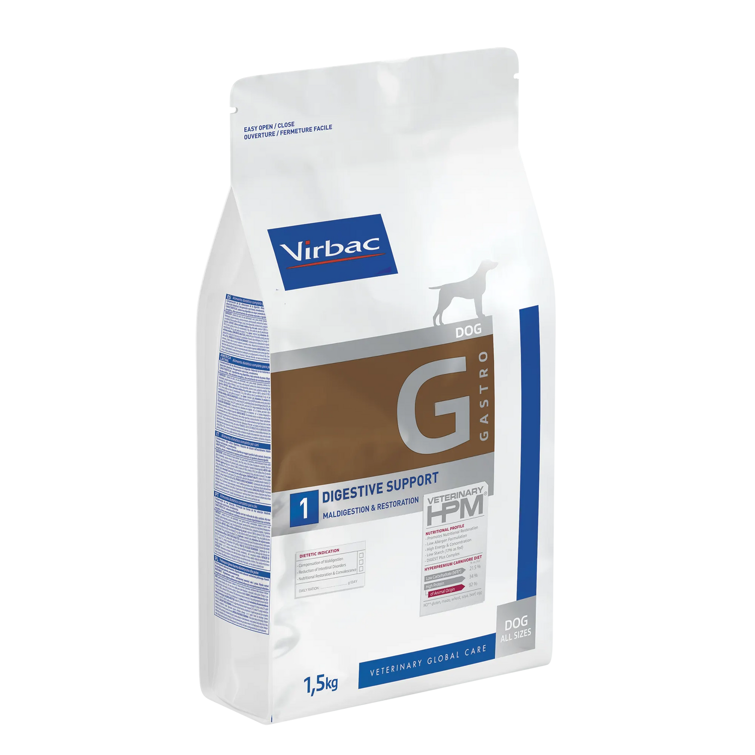 Virbac Veterinary HPM Diététique Gastro Digestive Support - croquettes chien