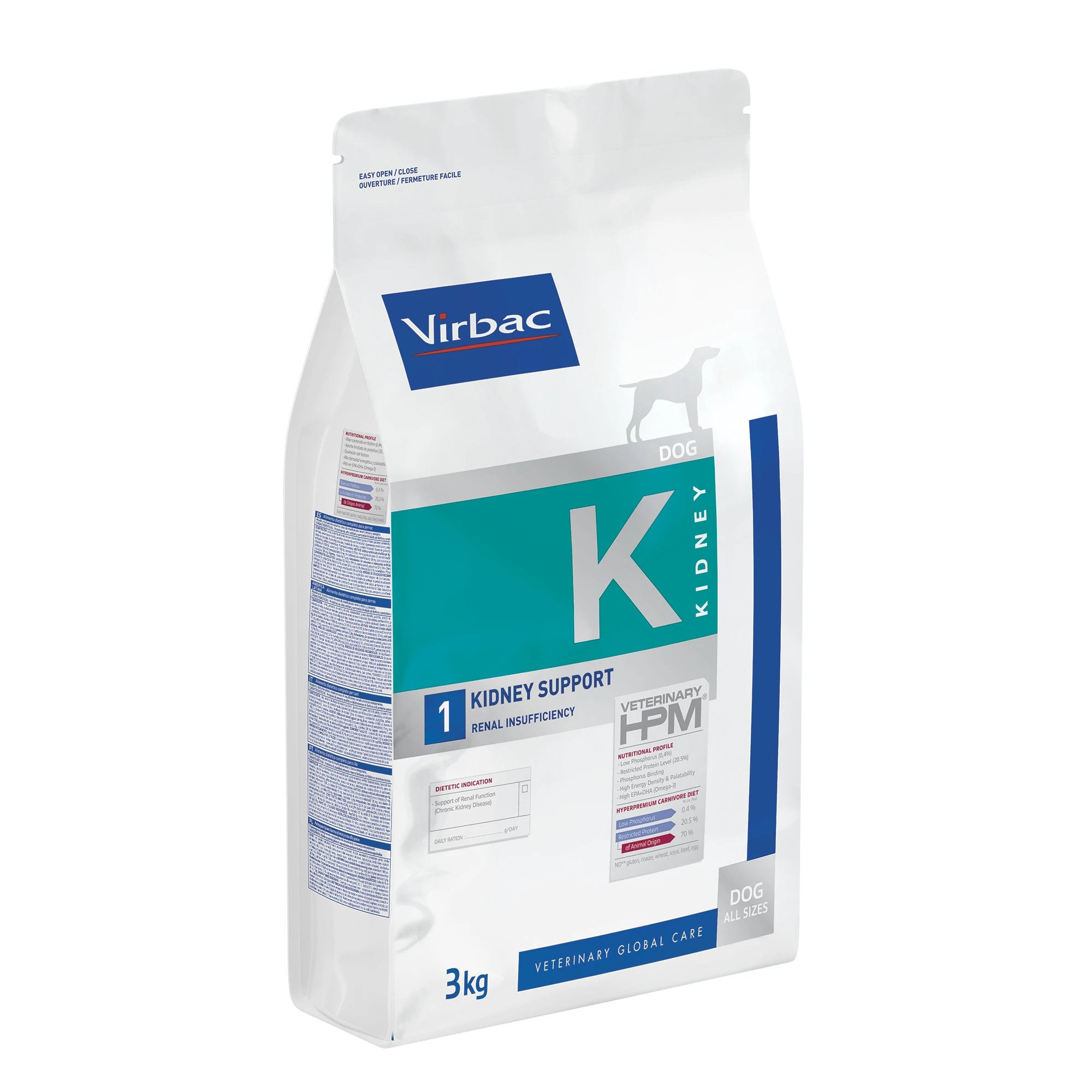 Virbac Veterinary HPM Diététique Kidney Support - croquettes chien