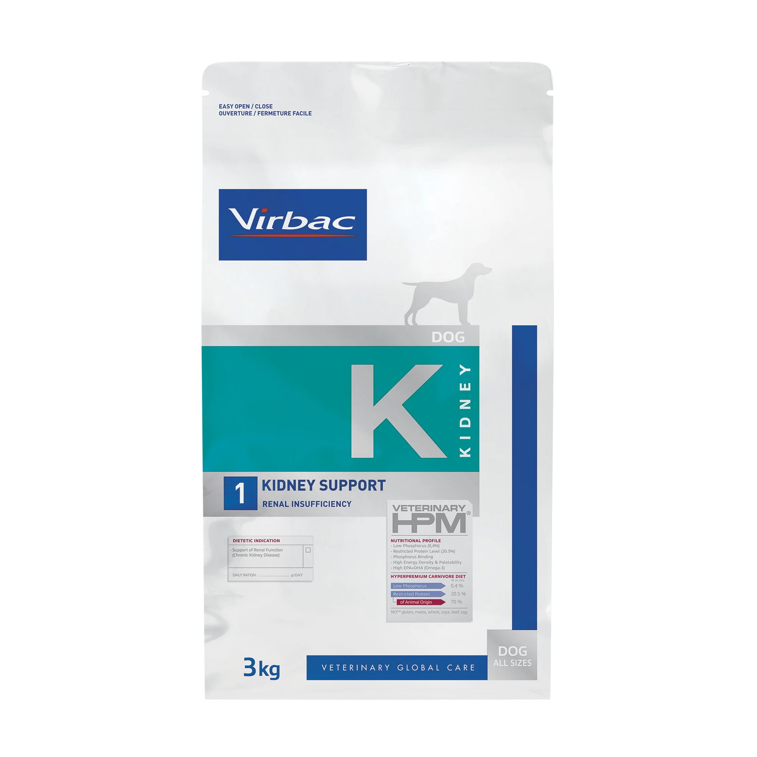 Virbac Veterinary HPM Diététique Kidney Support - croquettes chien