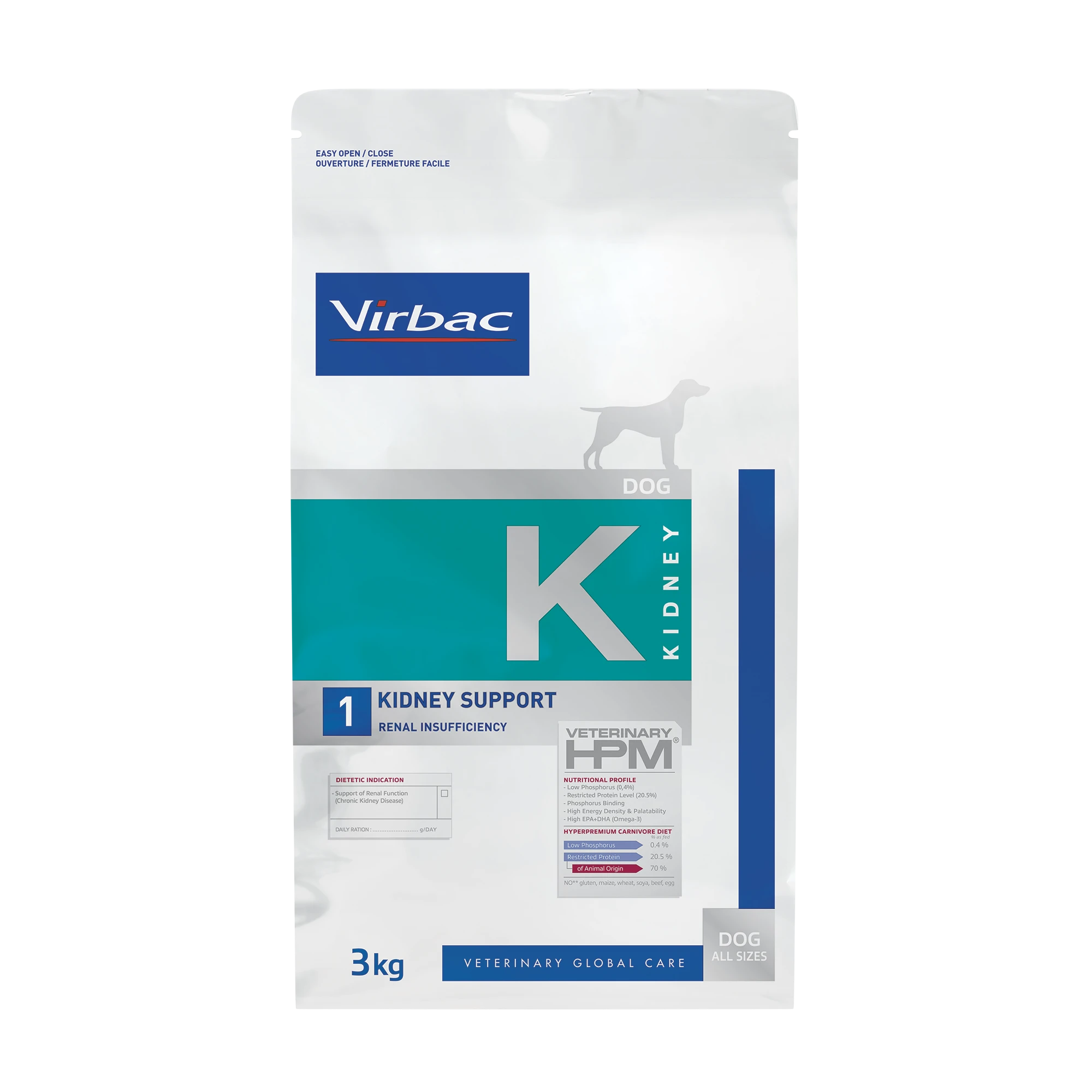 Virbac Veterinary HPM Diététique Kidney Support - croquettes chien