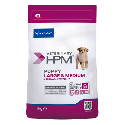Virbac Veterinary HPM Puppy Large &amp; Medium Dog - croquettes chiot