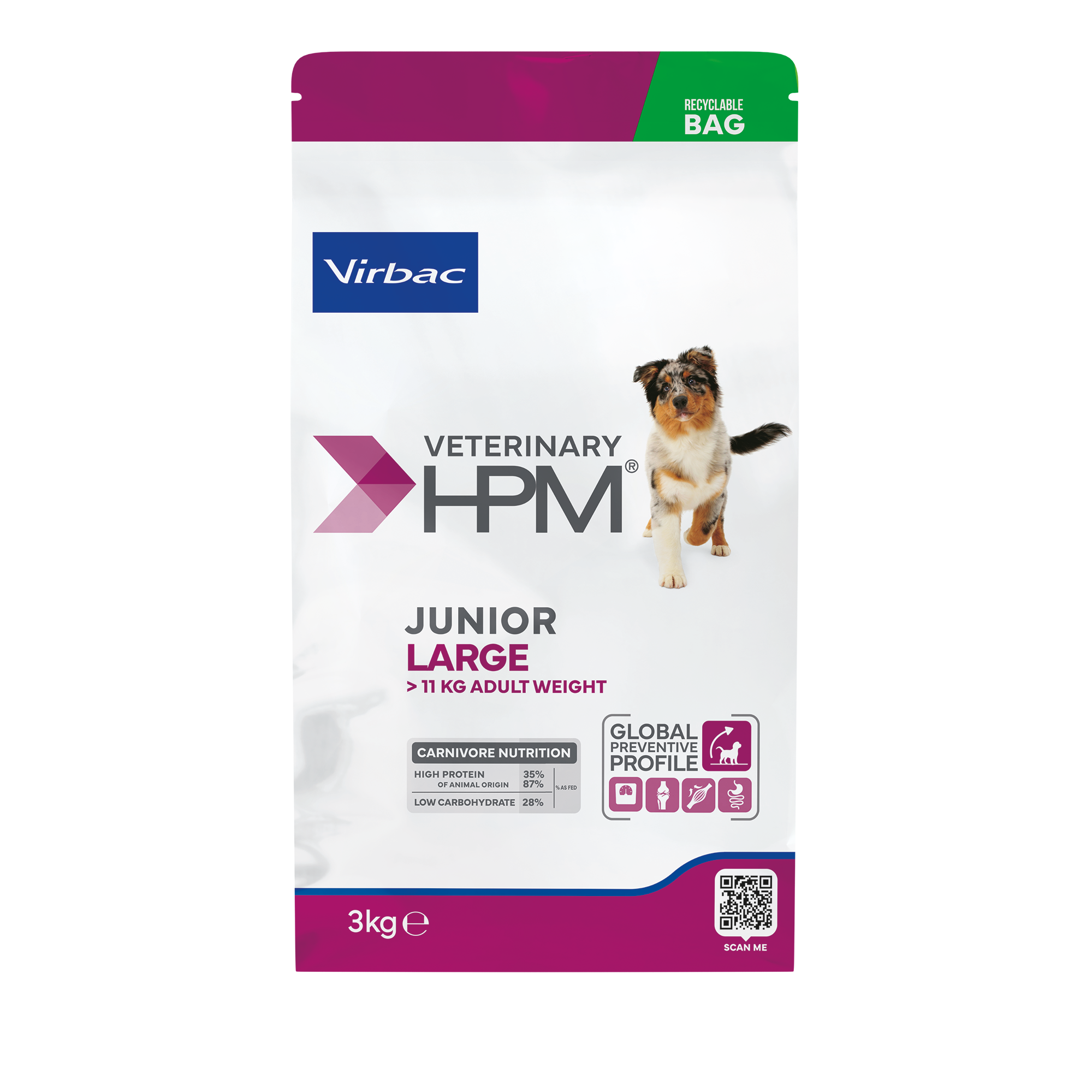 Virbac Veterinary HPM Junior Large Dog - croquettes chiot