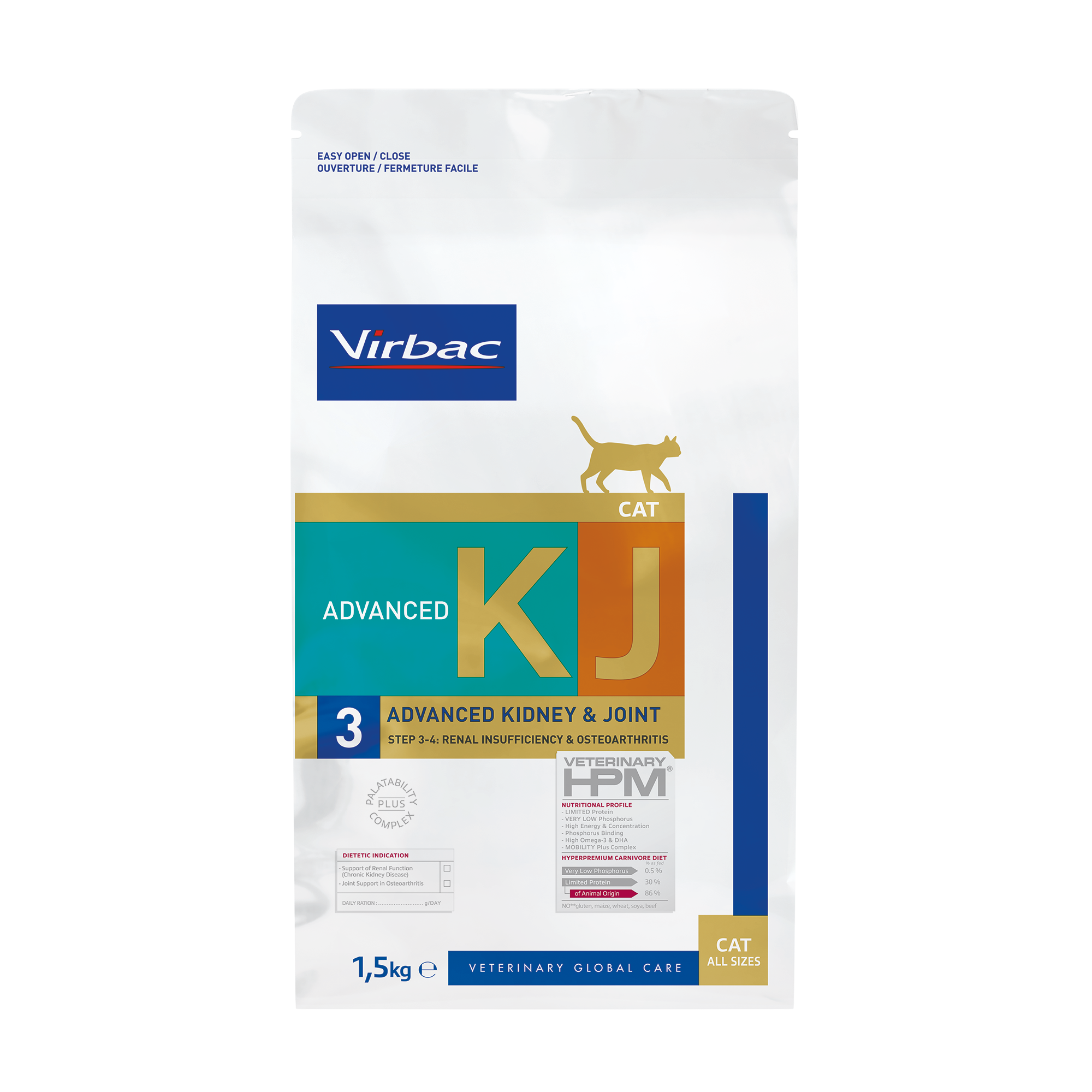 Virbac Veterinary HPM Diététique Advanced Kidney Joint - croquettes chat