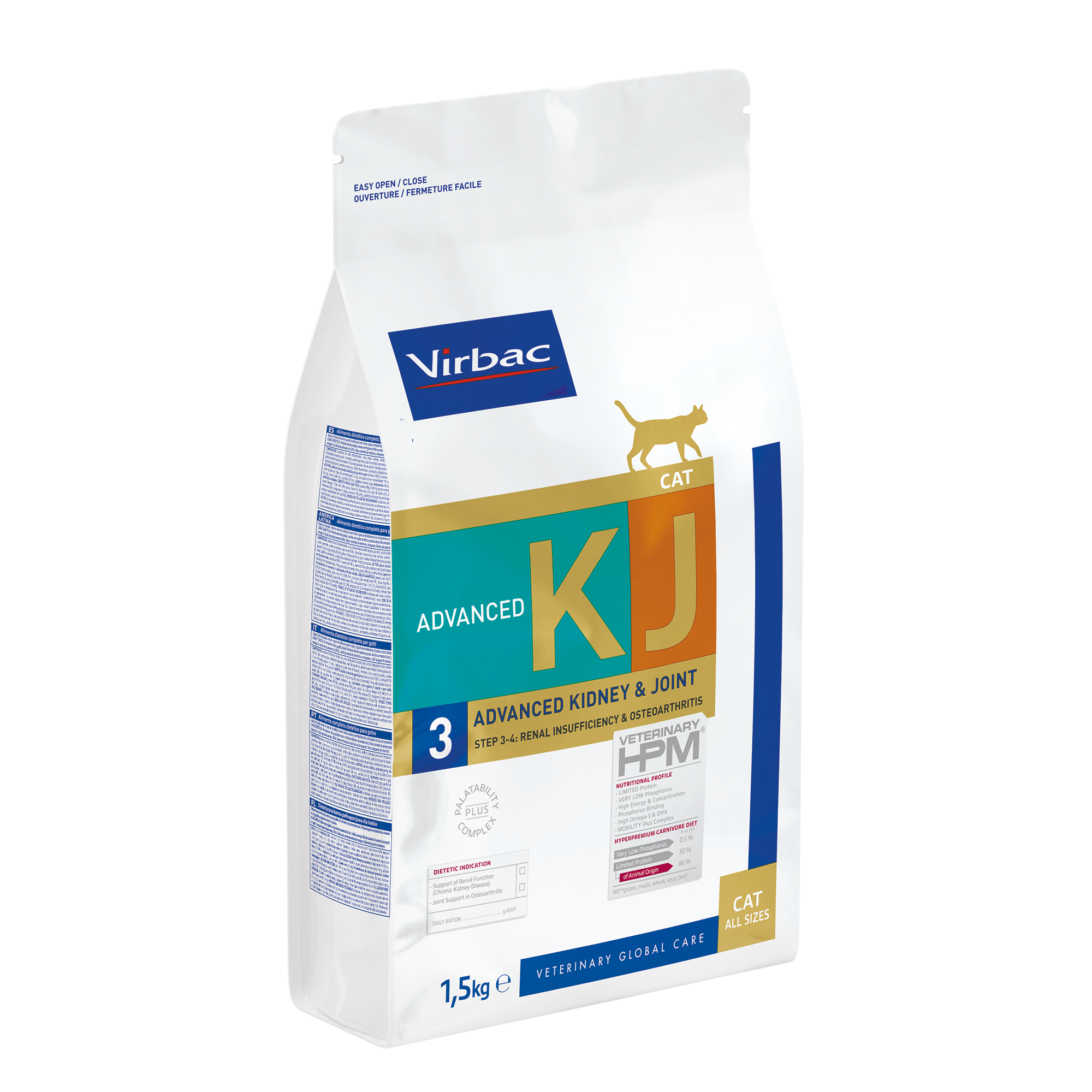 Virbac Veterinary HPM Diététique Advanced Kidney Joint - croquettes chat