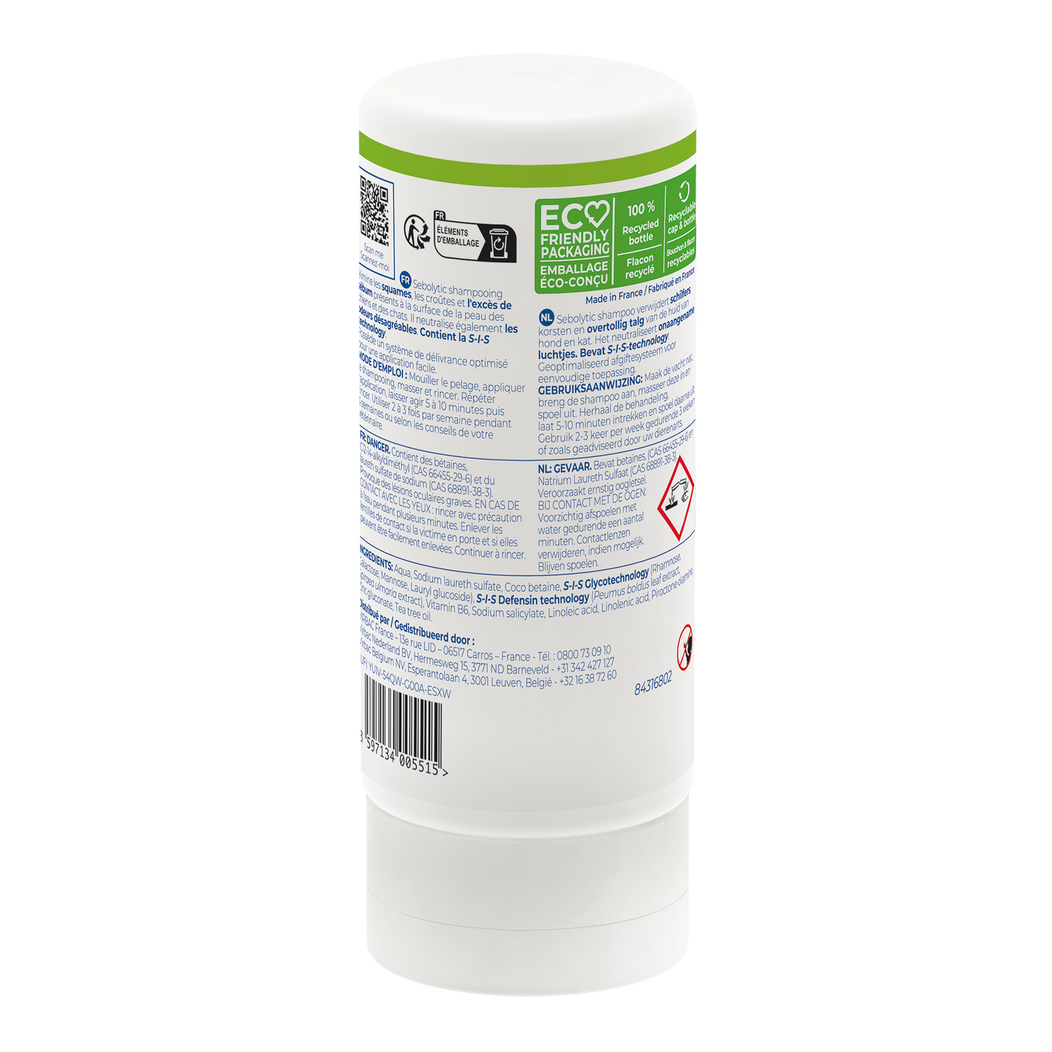 Shampooing dermatologique SEBOLYTIC
