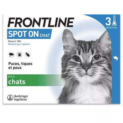 Pipettes Frontline Spot-On chat