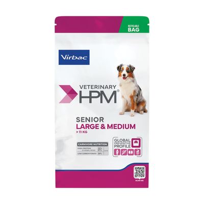 Virbac Veterinary HPM Senior Large &amp; Medium Dog - croquettes chien