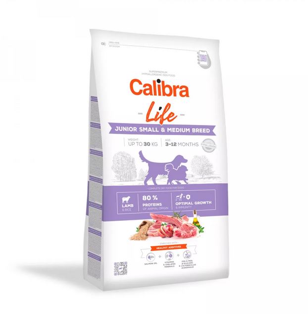 Calibra Life Chien Junior Small &amp; Medium Lamb 2.5kg