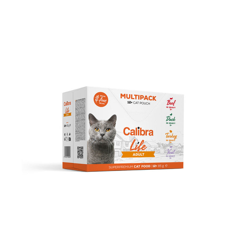Calibra Life Chat Adulte Multisaveurs 12 x 85g