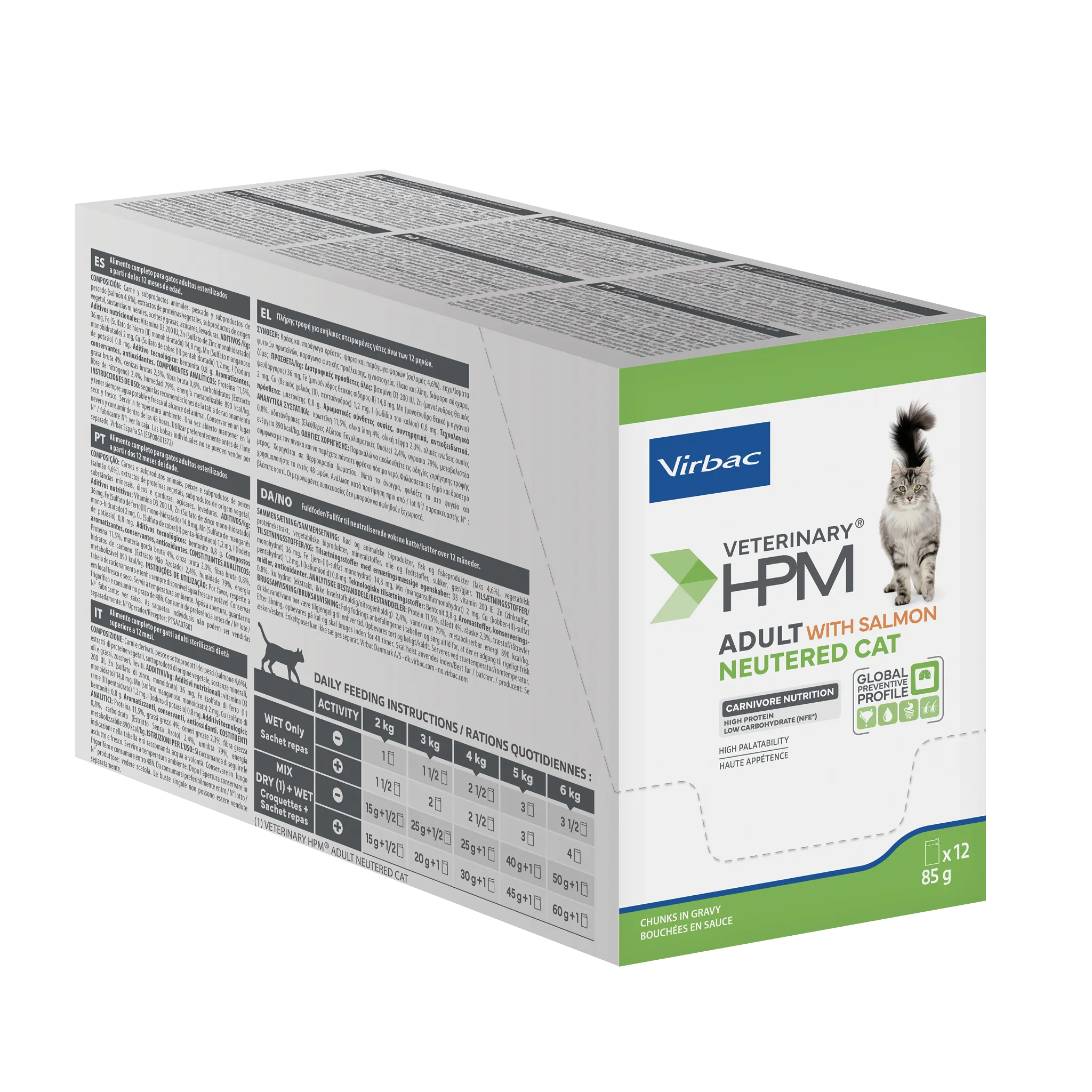 Virbac Veterinary HPM Physiologique Adult Neutered Cat Sterilise - pâtée chat