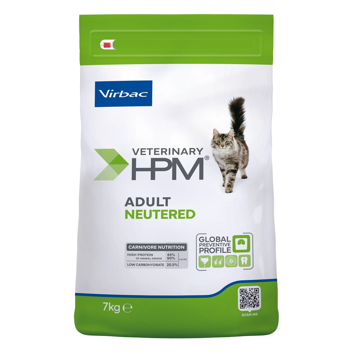 Virbac Veterinary HPM Adult with salmon Neutered &amp; Entire Cat - croquettes chat