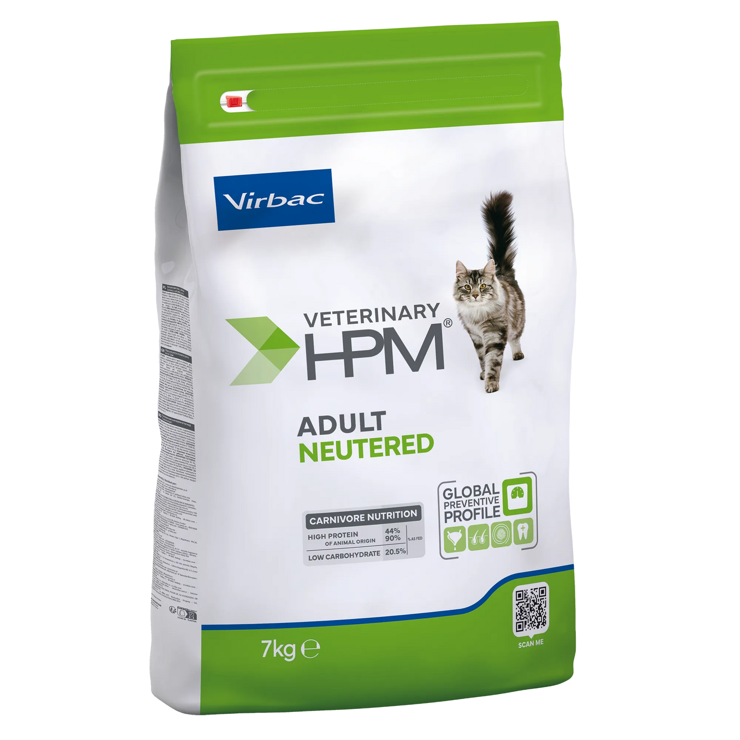Virbac Veterinary HPM Adult with salmon Neutered &amp; Entire Cat - croquettes chat