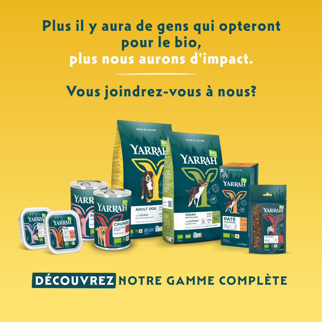 Yarrah bouchées bio - pâtée chien