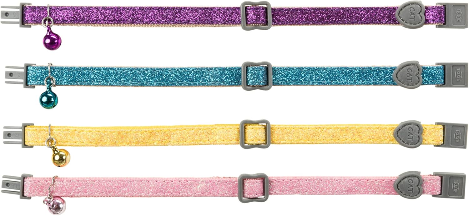 Collier chat en metal et plastique couleur aléatoires