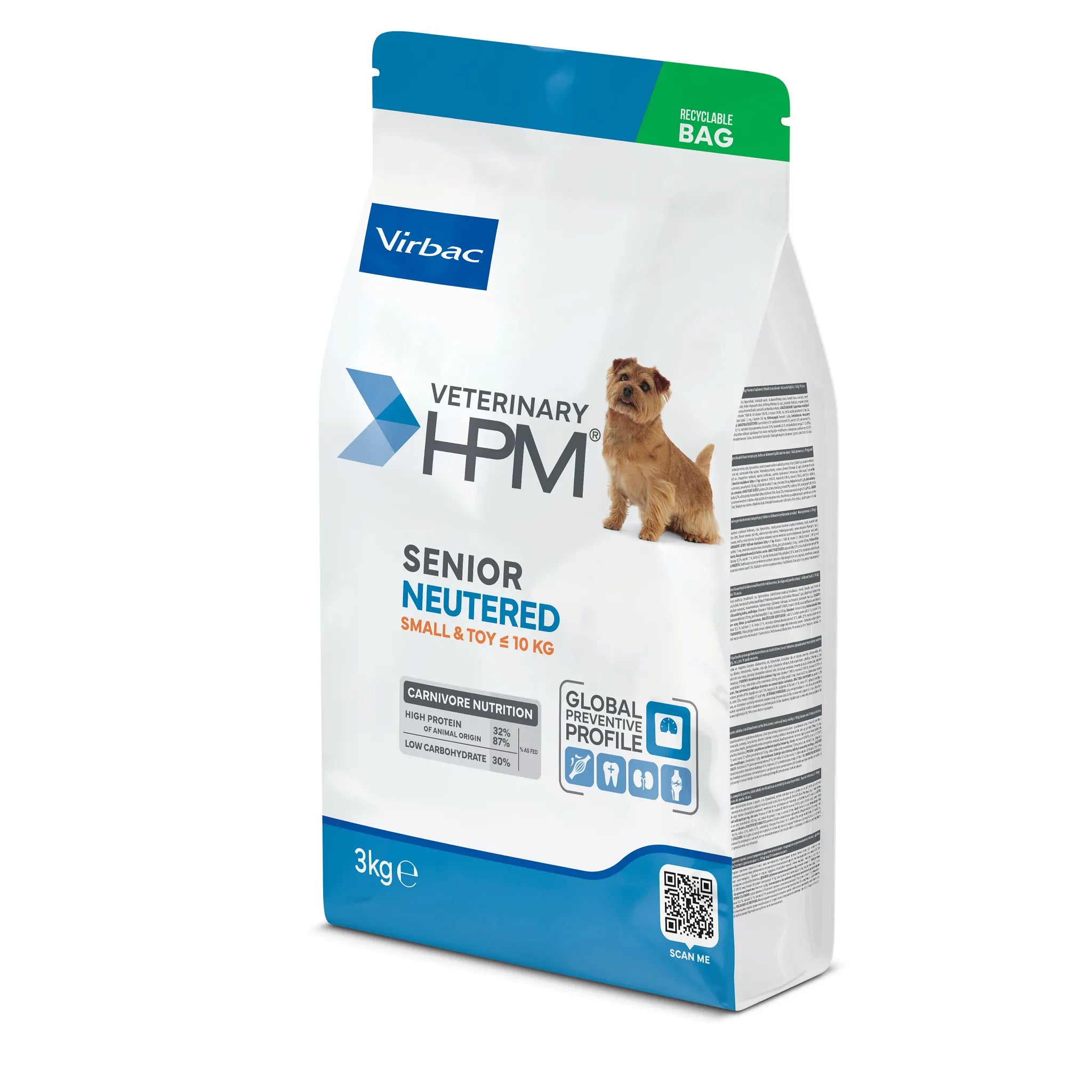 Veterinary HPM senior stérilisé - croquettes petit chien