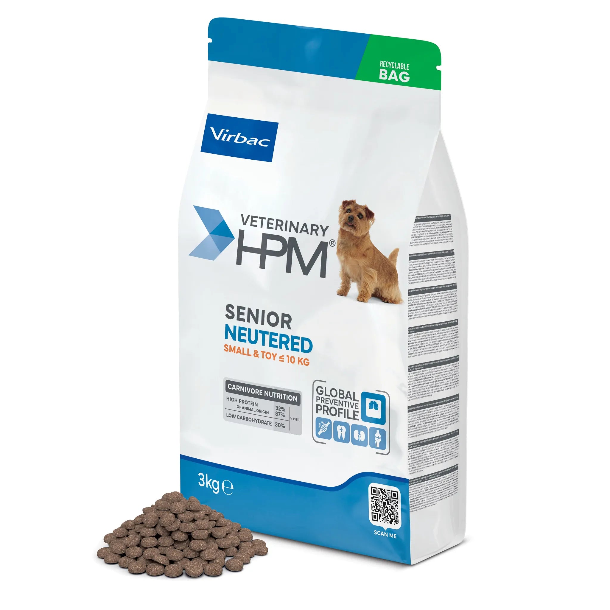 Veterinary HPM senior stérilisé - croquettes petit chien