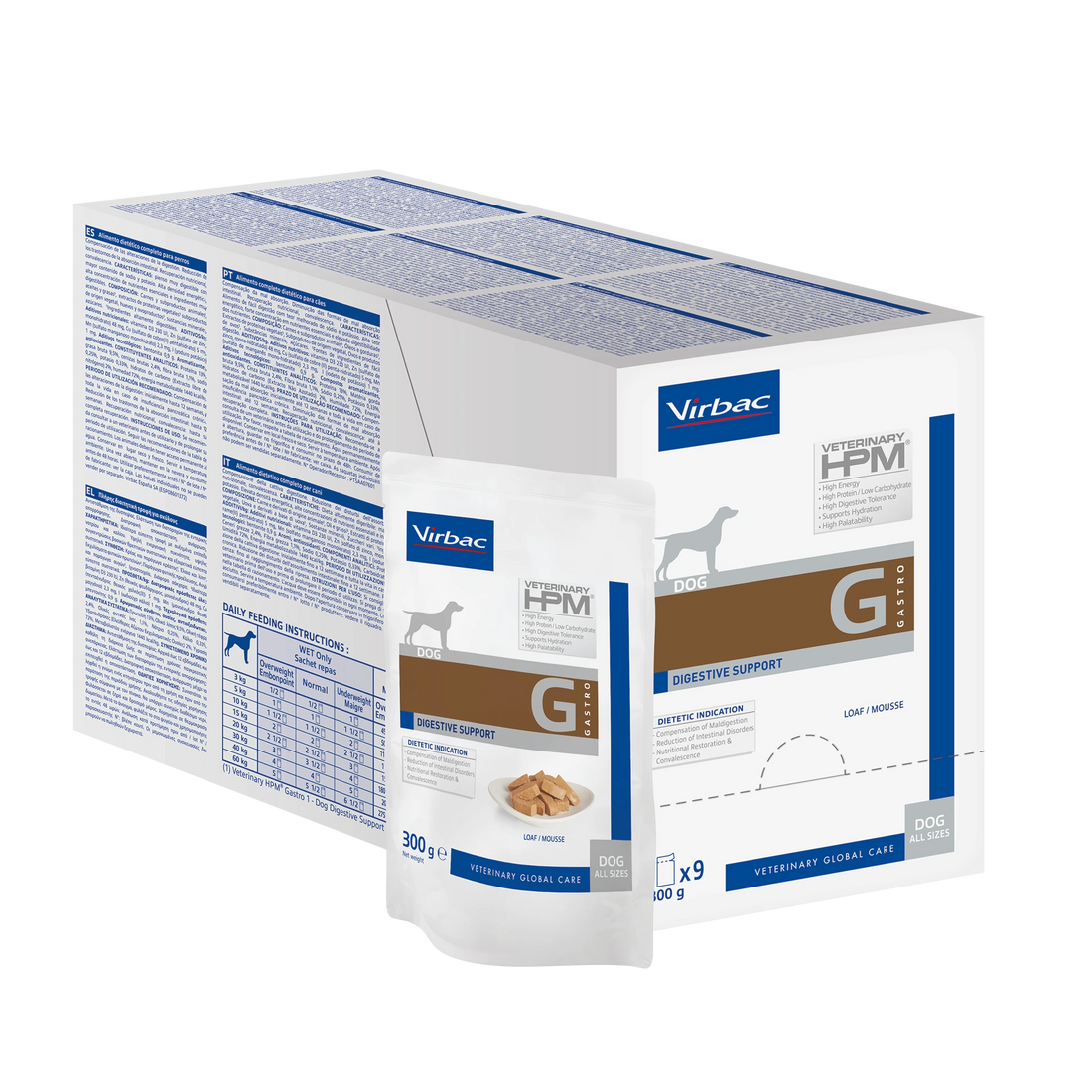 Veterinary HPM Digestive Support chien mousse