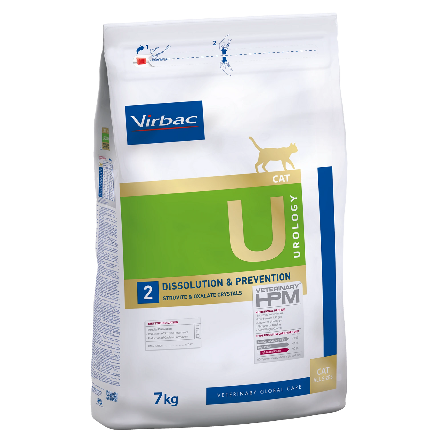 Virbac Veterinary HPM Diététique Urology Dissolution &amp; Prevention - croquettes chat