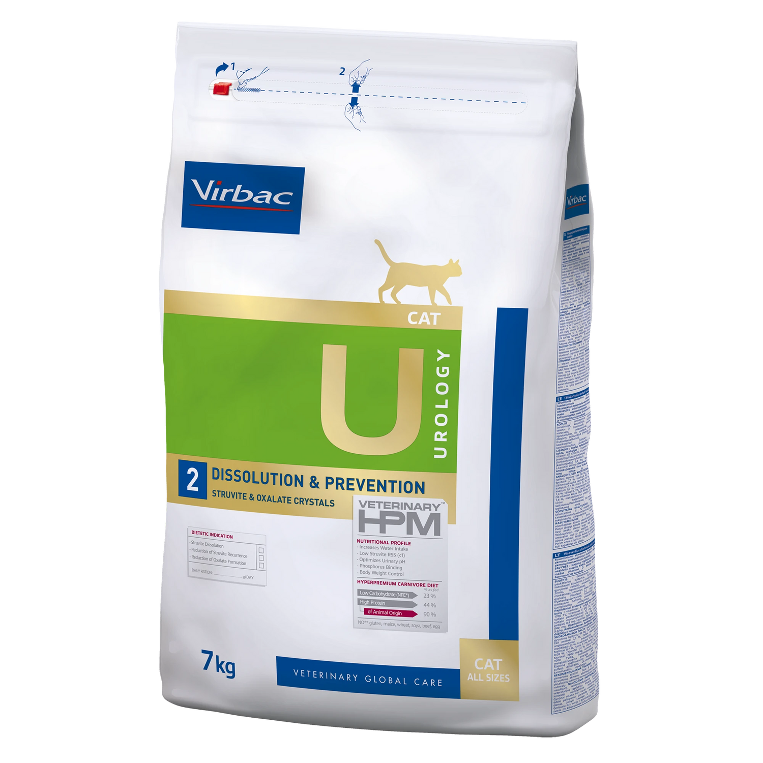 Virbac Veterinary HPM Diététique Urology Dissolution &amp; Prevention - croquettes chat