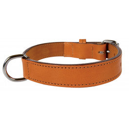 Collier en cuir double chien