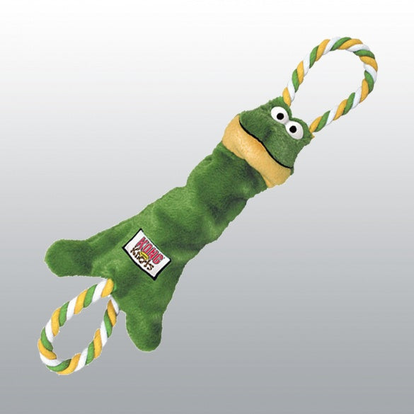 Jouet Kong Tugger Knots Frog peluche chien