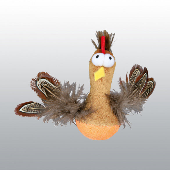 Jouet Poulet culbuto pour chat