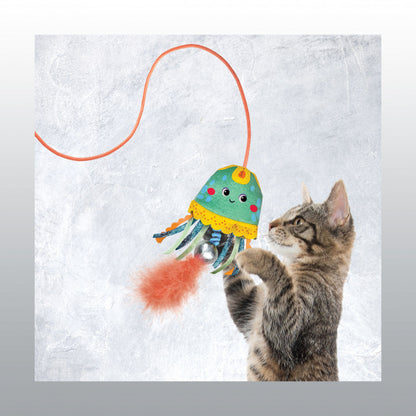 Jouet Teaser Jellyfish pour chat