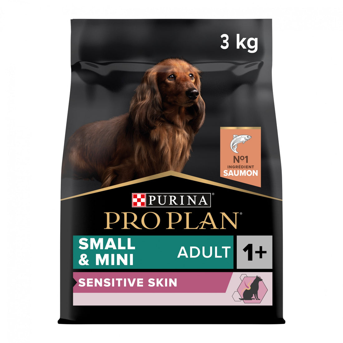 Pro Plan Sensitive Skin Small &amp; Mini Adult au saumon - croquettes chien