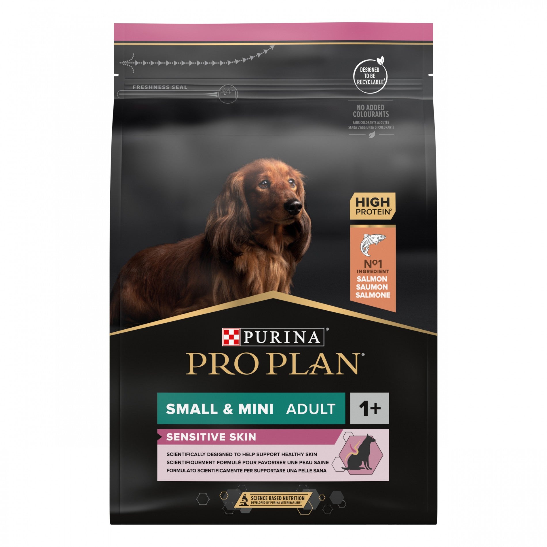 Pro Plan Sensitive Skin Small &amp; Mini Adult au saumon - croquettes chien