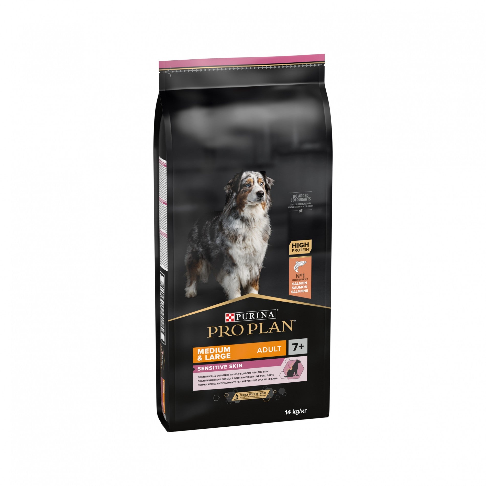 Pro Plan Sensitive Skin Medium &amp; Large Adult au saumon - croquettes chien