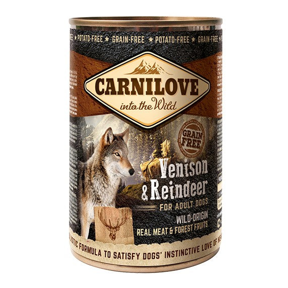CARNILOVE Adult Chevreuil &amp; Renne en Boîte - Pâtée pour chien