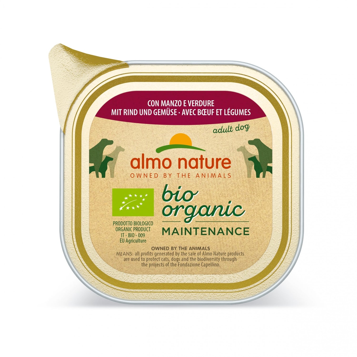 Almo Nature Pâtées Chien Adulte - Bio Organic Maintenance - 9 x 300 g