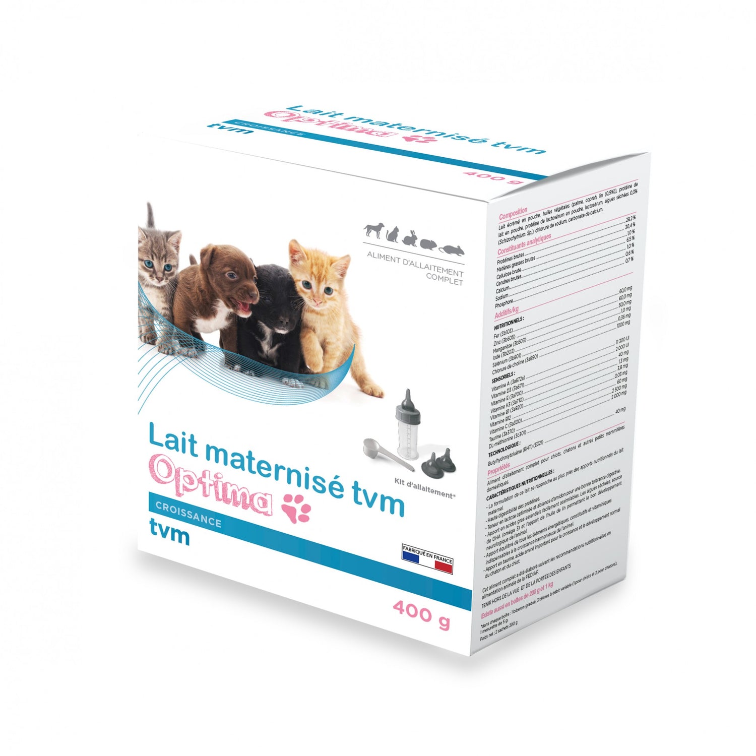 Lait maternisé Optima - chiot, chaton, rongeur