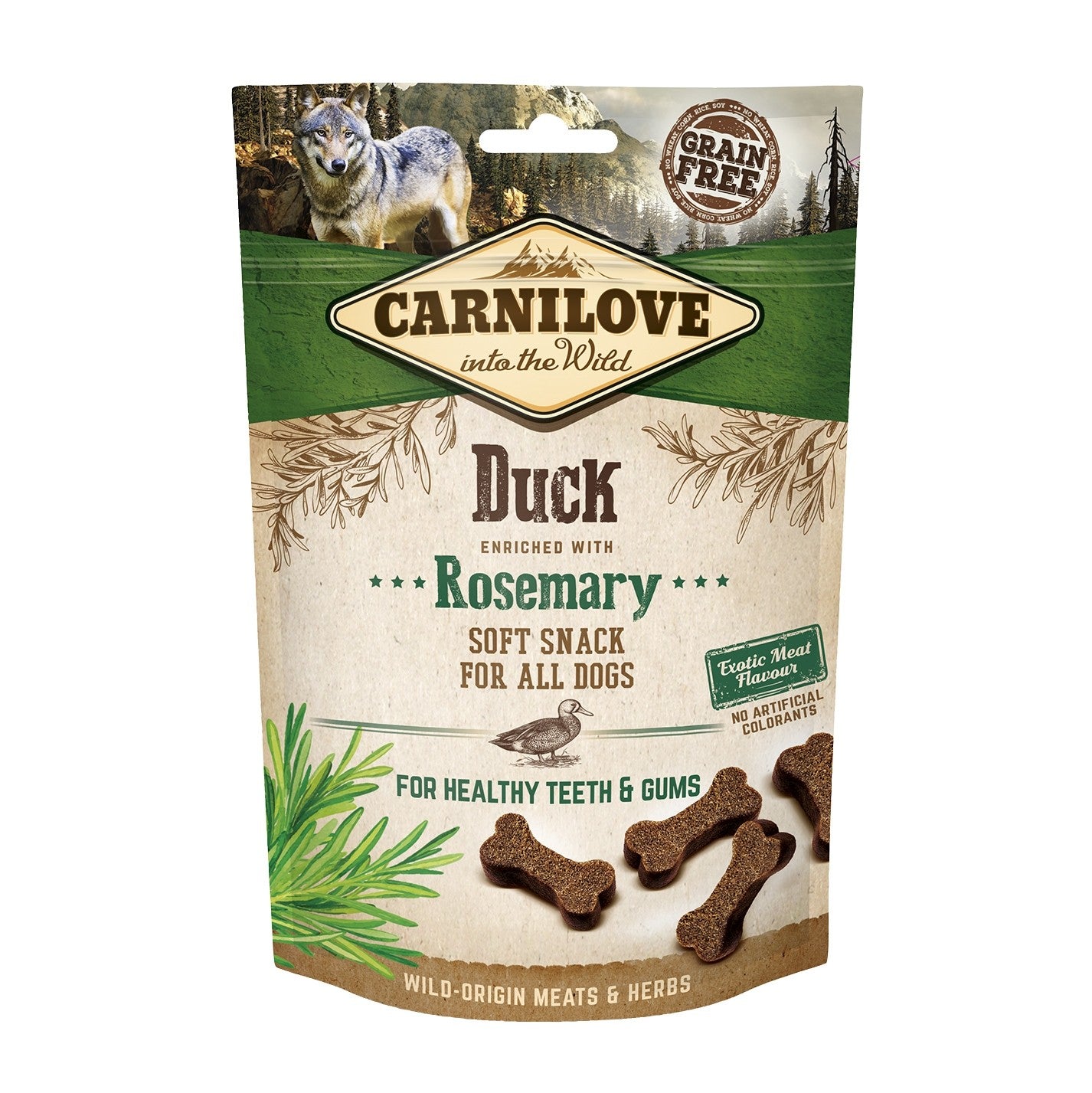 Soft Snack canard et romarin chien