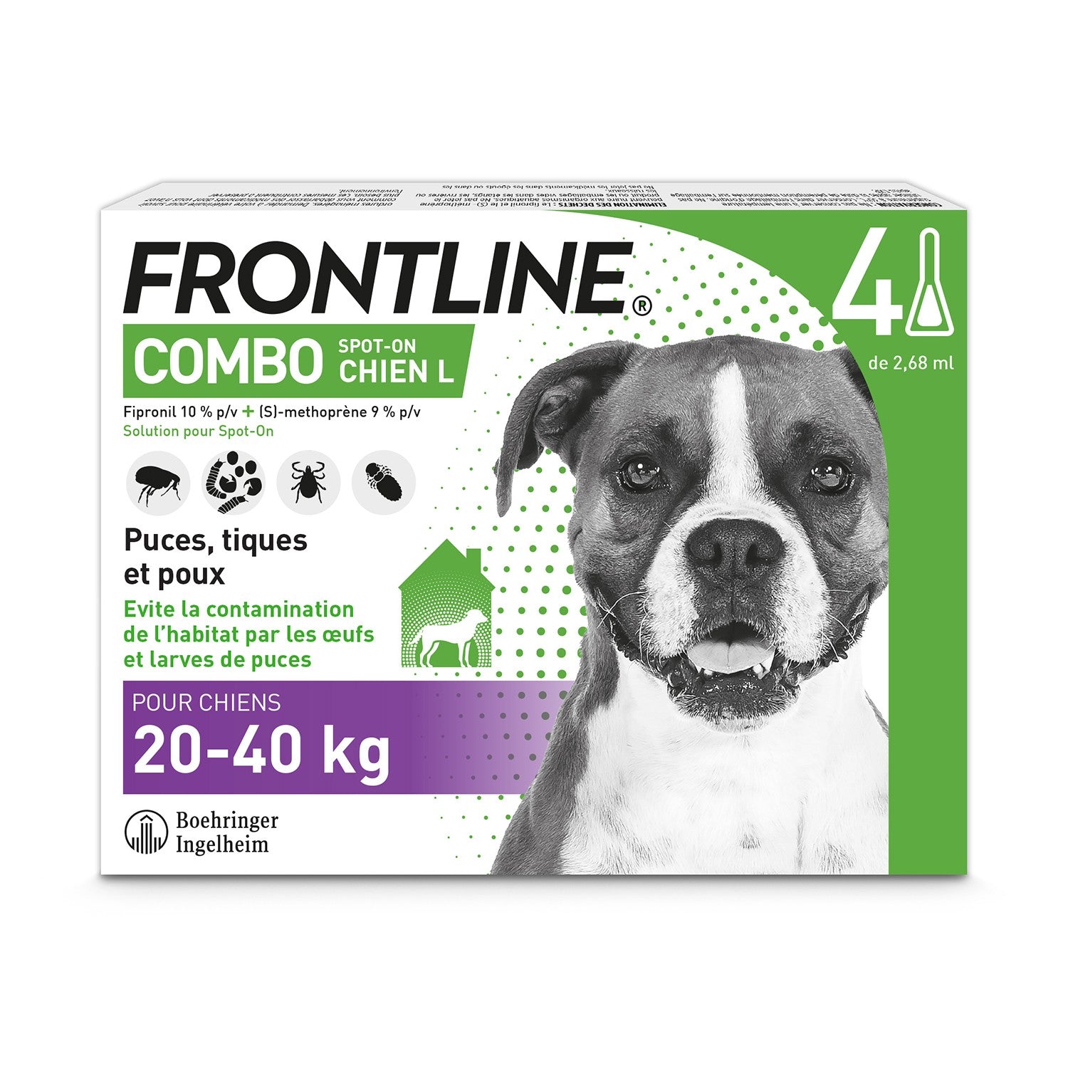 Pipettes Frontline Combo pour chien