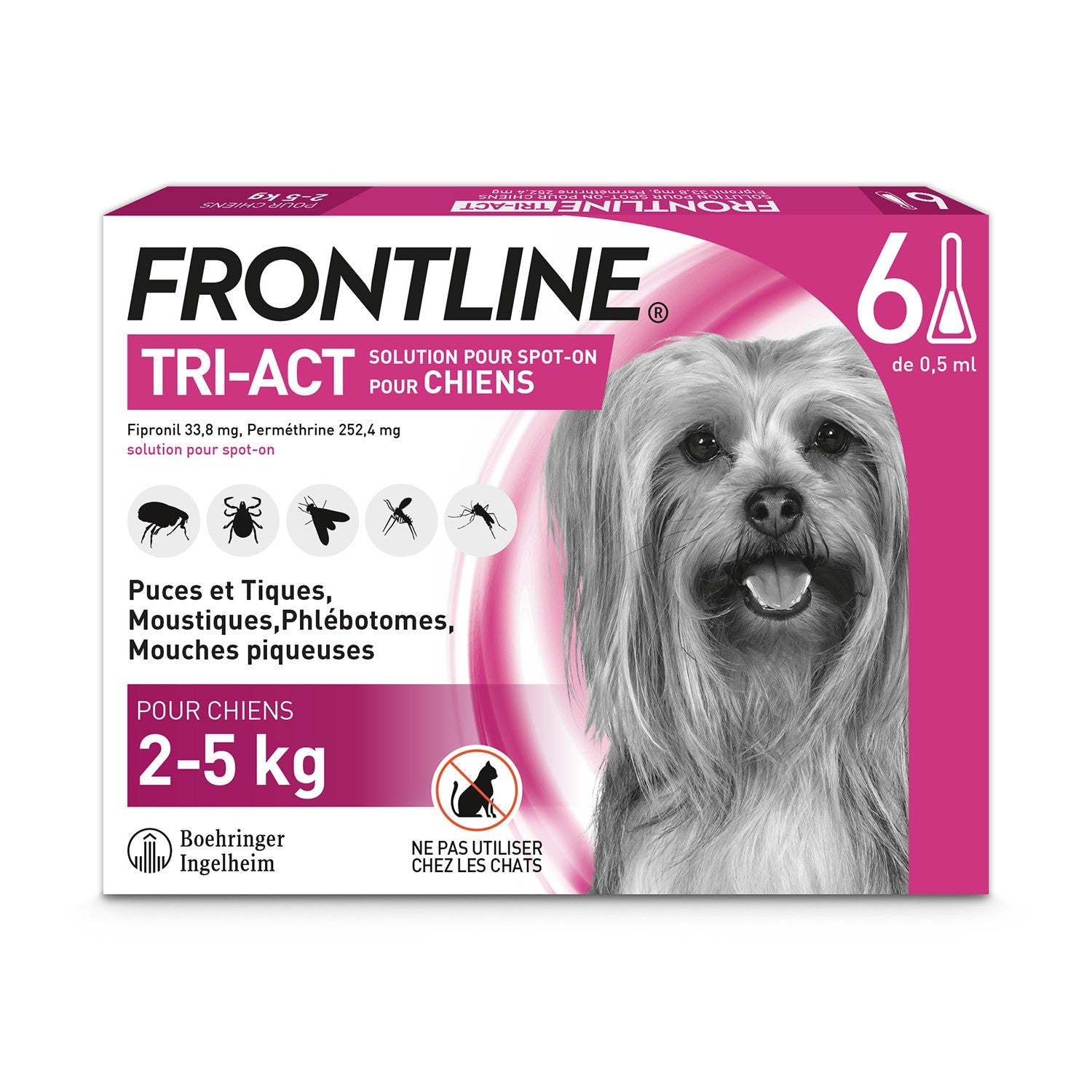 Pipettes Frontline Tri-act chien