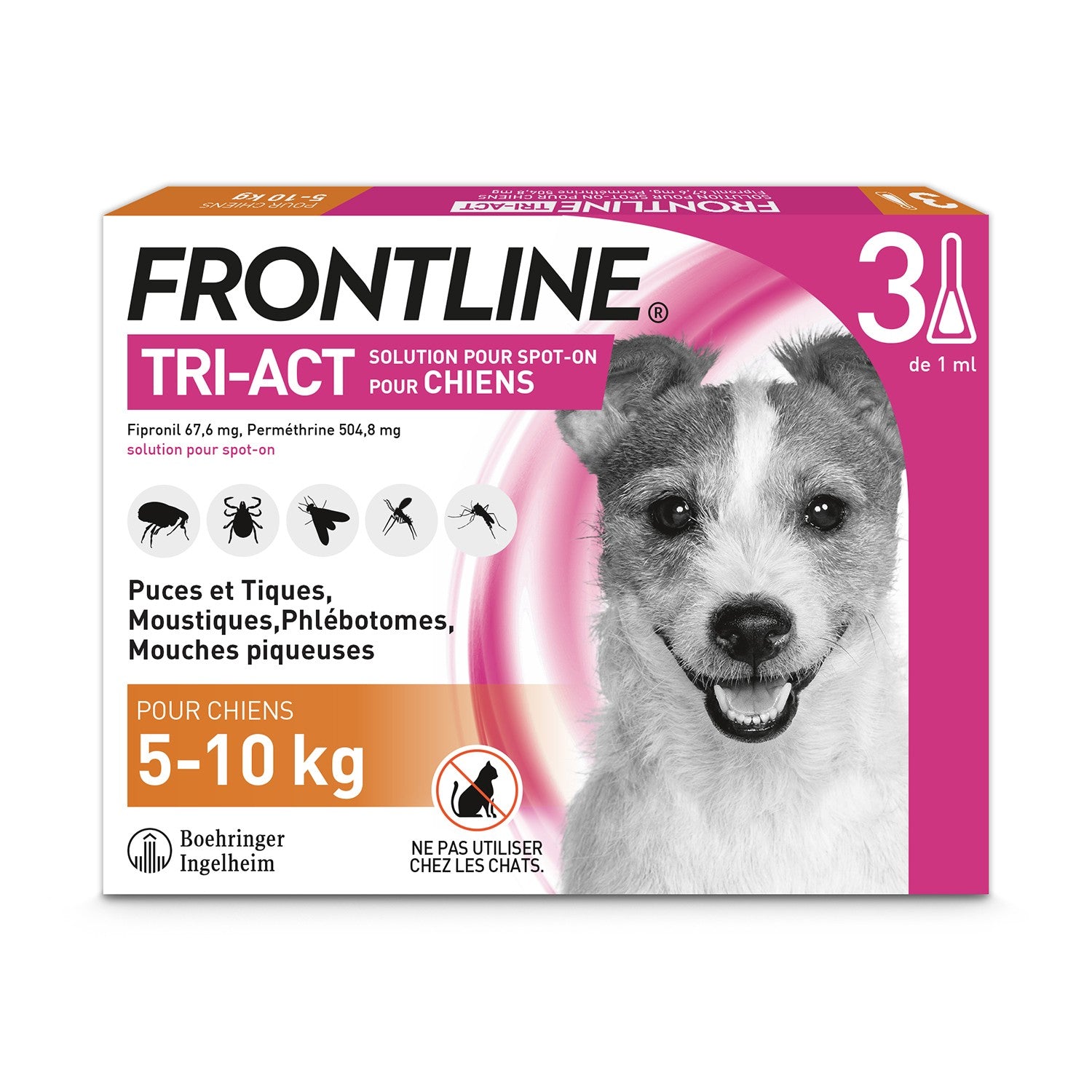 Pipettes Frontline Tri-act chien
