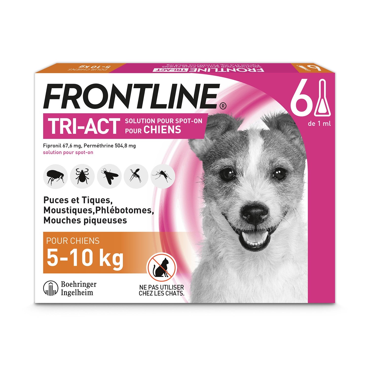 Pipettes Frontline Tri-act chien