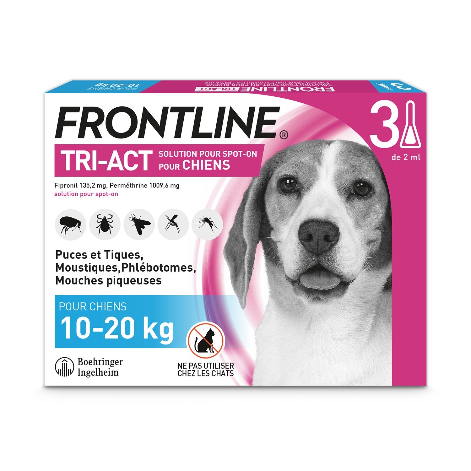 Pipettes Frontline Tri-act chien