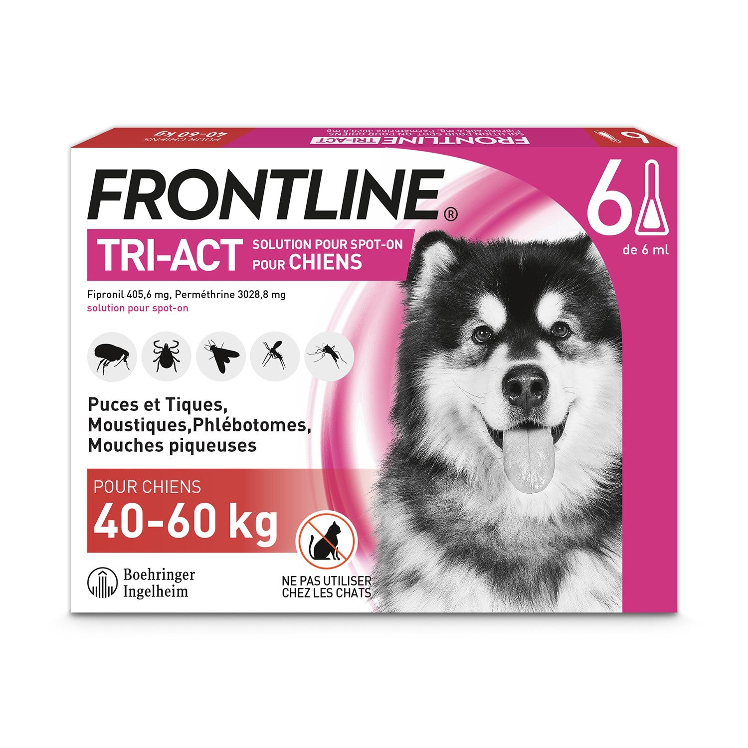 Pipettes Frontline Tri-act chien
