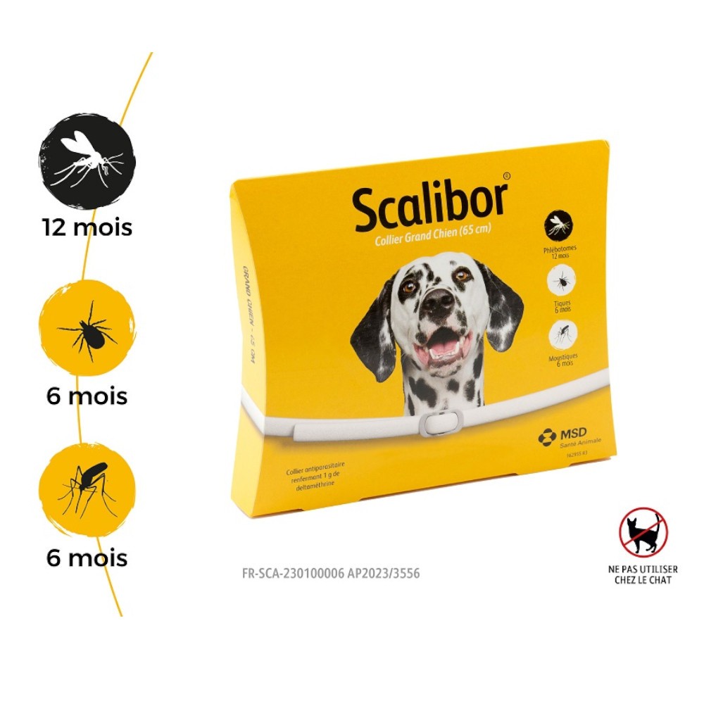 Collier antiparasitaire Scalibor chien