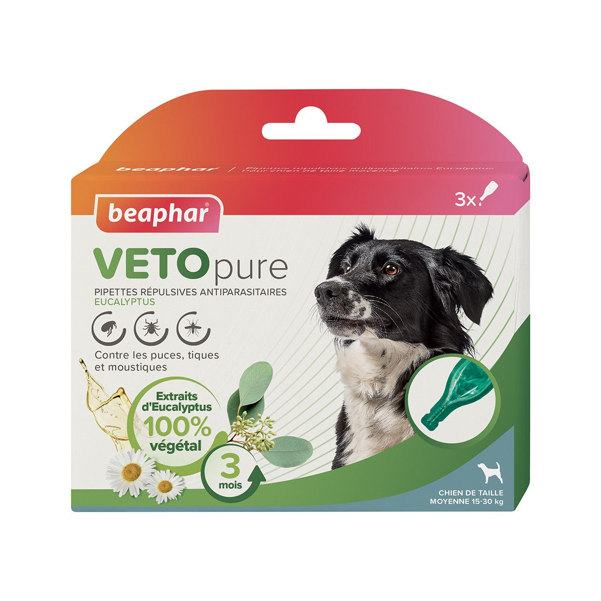 Pipettes répulsives antiparasitaire Vetopure chien