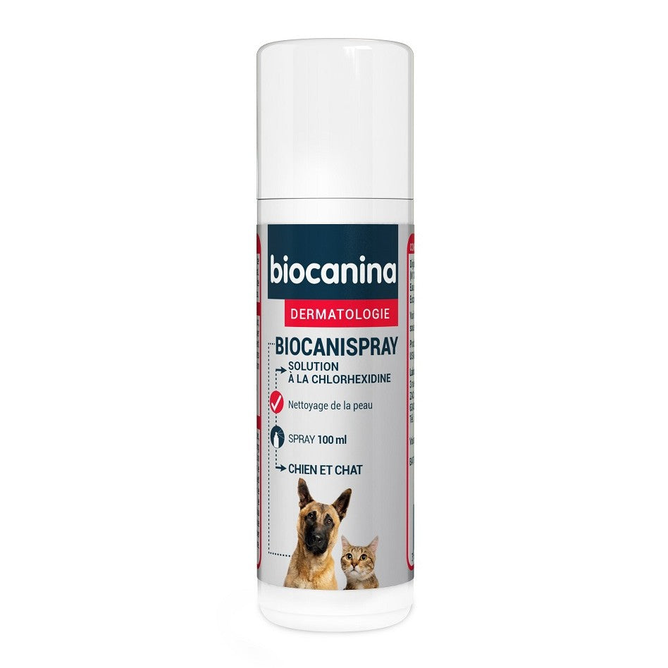 Solution antiseptique Biocanispray chien, chat
