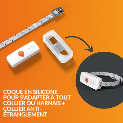 Collier GPS Weenect XS blanc chat