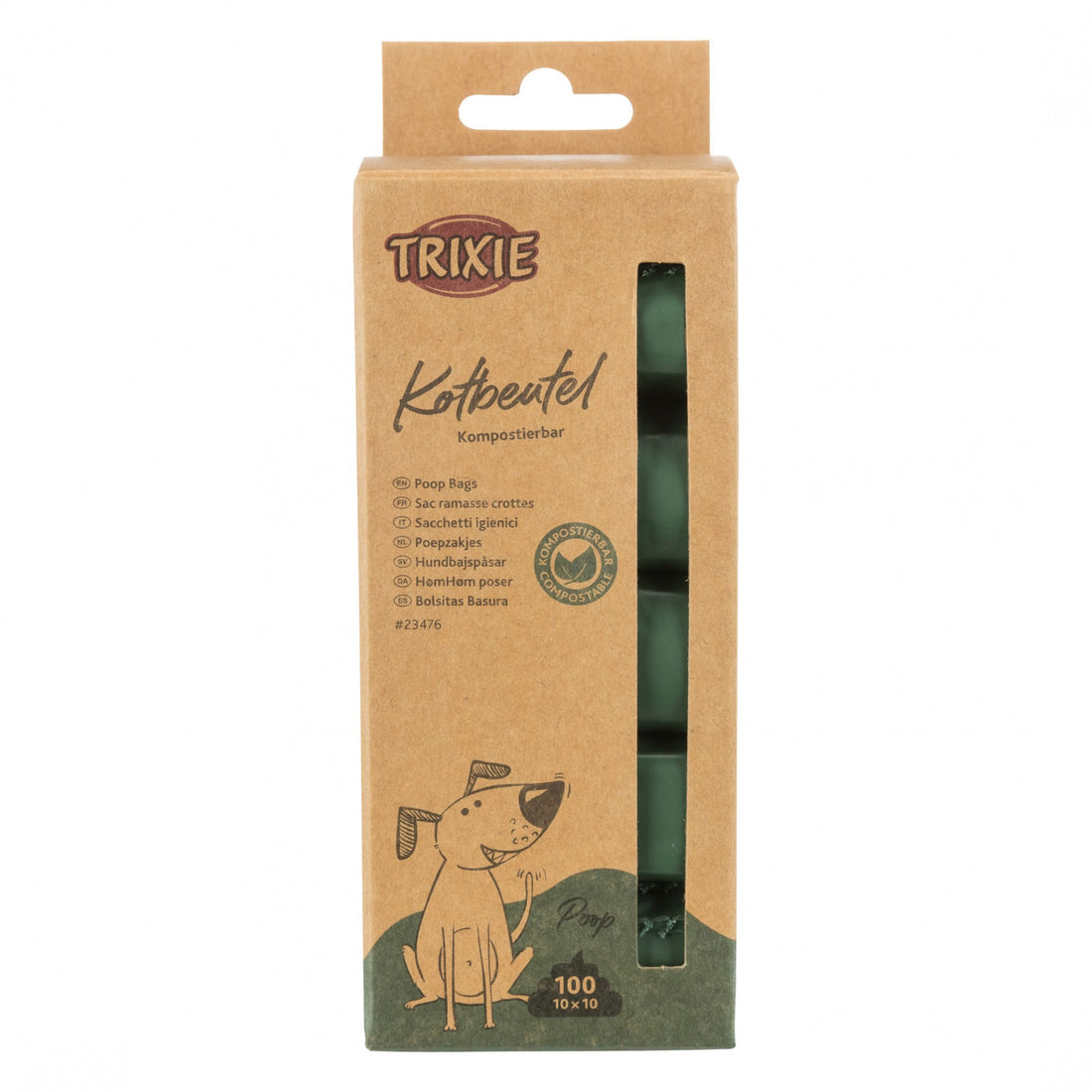Sacs ramasse crottes compostables - 100 sacs