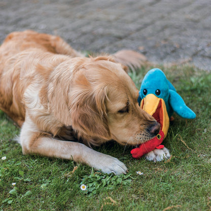 Peluche pélican chien