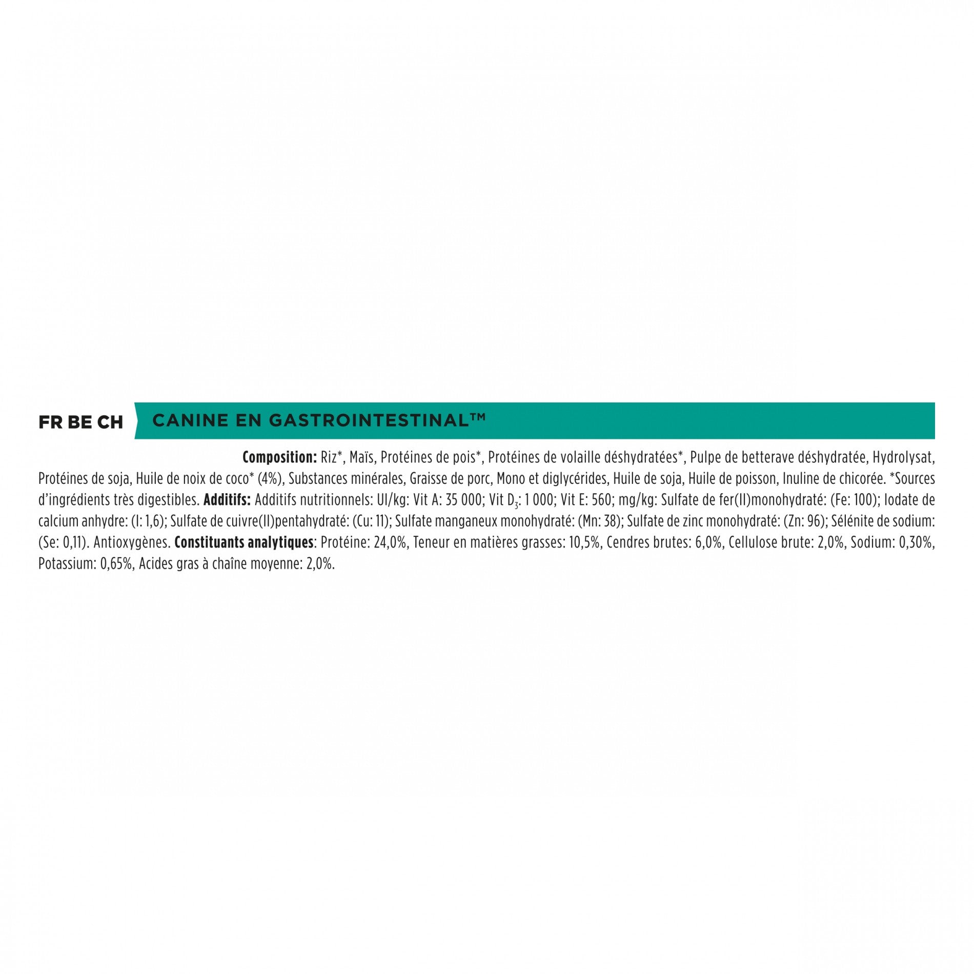 Pro Plan Veterinary Diets EN Gastrointestinal - aliment chien