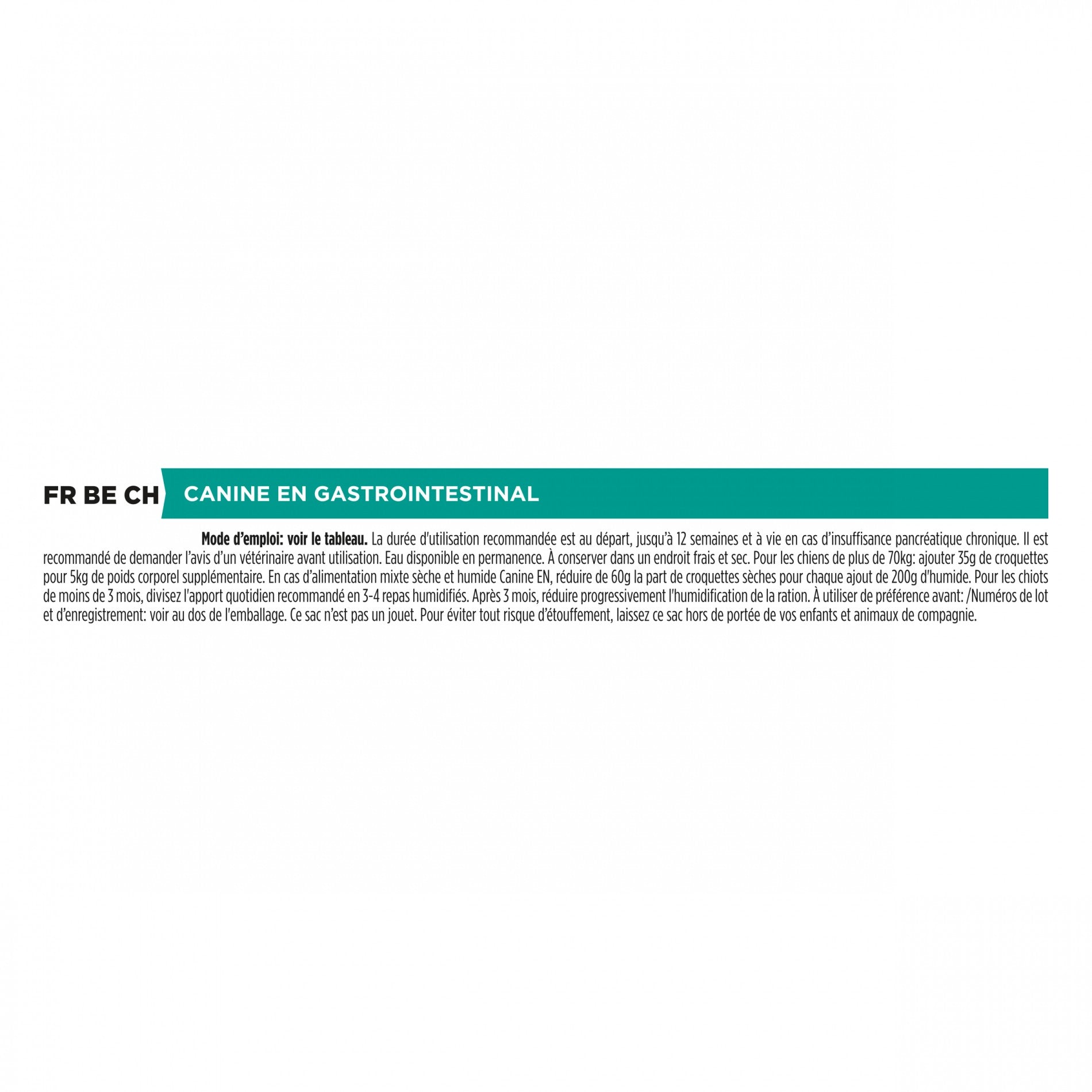 Pro Plan Veterinary Diets EN Gastrointestinal - aliment chien